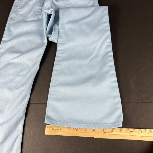 VTG 70s Levi's Jeans Student 24x30* 746 Bell Bottoms Light Blue Denim Tag 26x31 - Picture 10 of 16